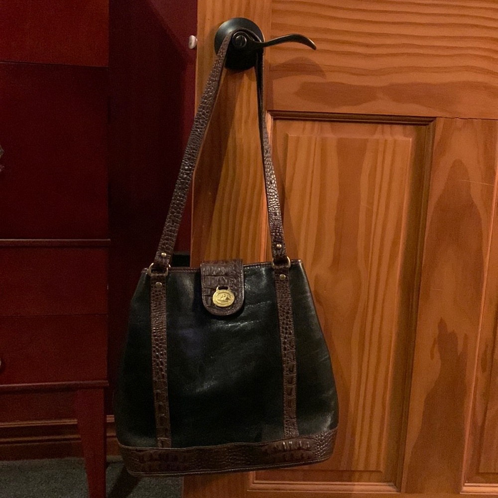 Brahmin leather shoulder bag